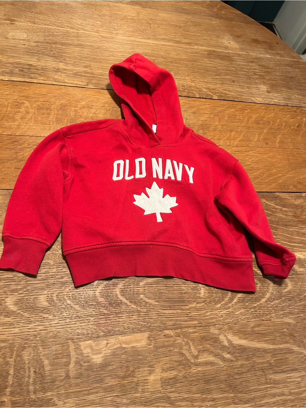 Kids red old navy hoodie